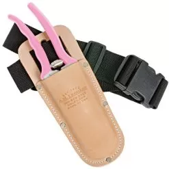 Leonard Pink Traditional Bypass Pruner With Sheath And Belt -Gardening Shop 1286pcomb