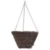 Braun Wire Hanging Basket Moss Liner And Chain 16in Diam