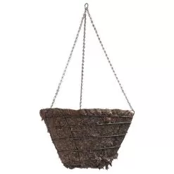 Braun Wire Hanging Basket Moss Liner And Chain 16in Diam