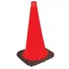 Traffic Cone 18in, High-Vis Orange, 3lb