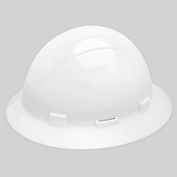 Safety Helmet Full Brm W/Access Slots 4-Point Mega Ratchet Suspn White 1 Safety Helmet Full Brm W/Access Slots 4-Point Mega Ratchet Suspn White
