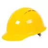Safety Helmet Vented W/Access Slots 4-Point Mega Ratchet Suspn Yellow