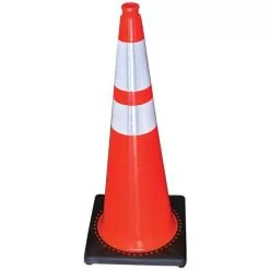 36-inch High-Visibility Orange Traffic Cones