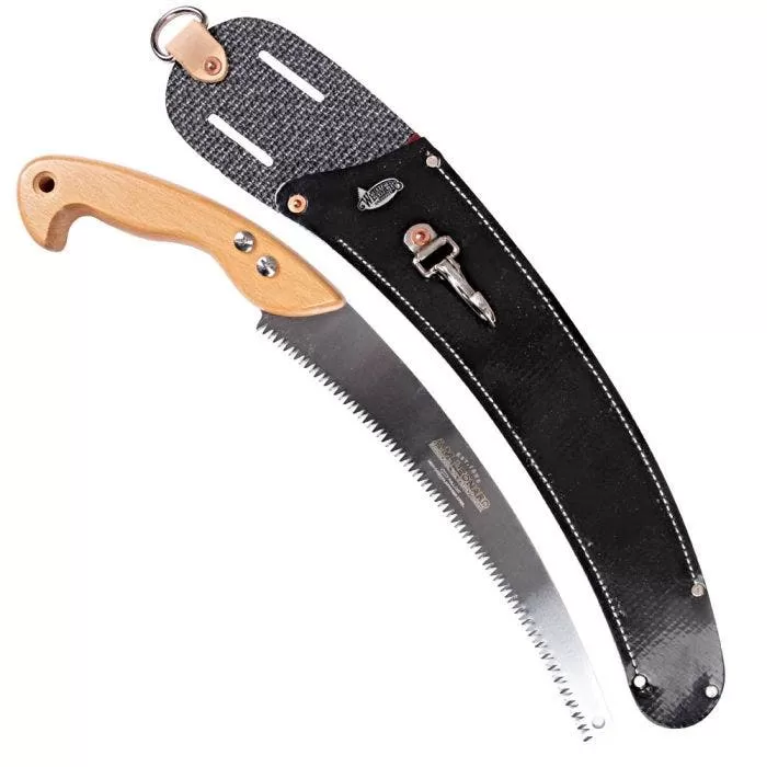 Leonard Tri Edge Curved Blade Pruning Saw And Scabbard Combo Hardwood Handle 1 Leonard Tri Edge Curved Blade Pruning Saw And Scabbard Combo Hardwood Handle