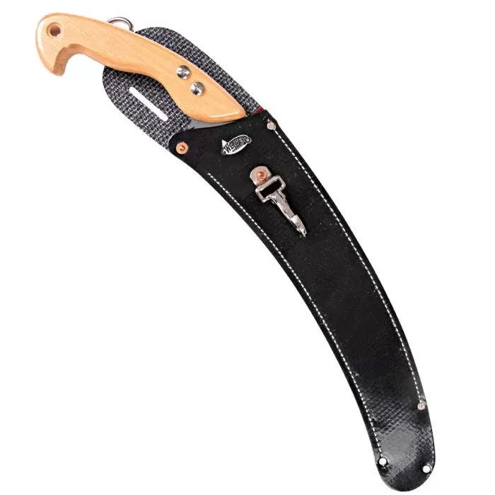 Leonard Tri Edge Curved Blade Pruning Saw And Scabbard Combo Hardwood Handle 2 Leonard Tri Edge Curved Blade Pruning Saw And Scabbard Combo Hardwood Handle - Image 2