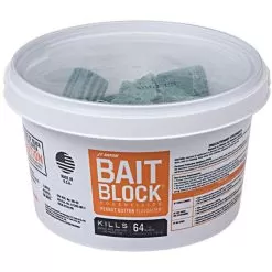Peanut Butter Rat And Mouse Bait Blocks, Pack Of 64