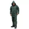 Premium Polyester Coated Rainsuit, Green, Large