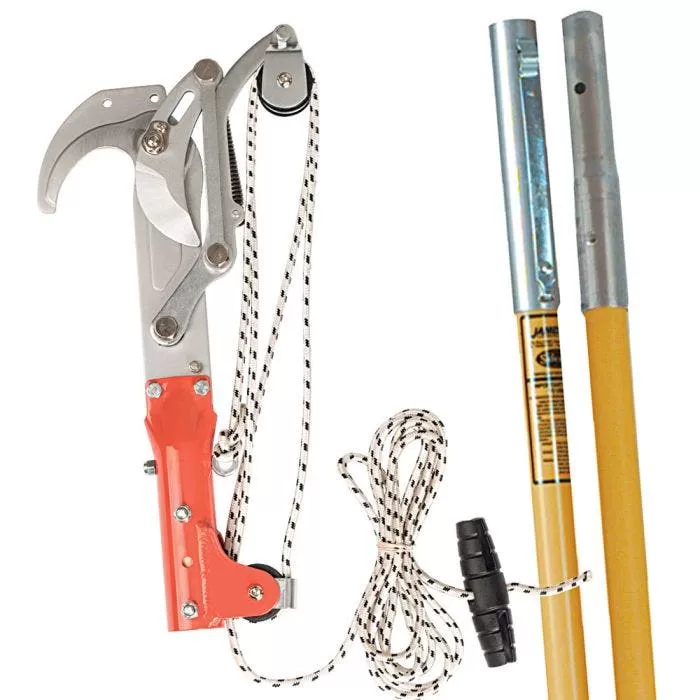 Leonard Pole Pruner Kit With Yellow Fiberglass Poles, Saw Not Included 1 Leonard Pole Pruner Kit With Yellow Fiberglass Poles, Saw Not Included