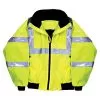Majestic-Lined Yellow Bomber Jacket Class III - Size Medium