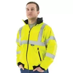 Majestic-Lined Yellow Bomber Jacket Class III - Size Medium -Gardening Shop 751301 2 12