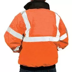 Majestic-Lined Orange Bomber Jacket Class III - Size XL 6 Majestic-Lined Orange Bomber Jacket Class III - Size XL -Gardening Shop 751302 2 7