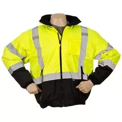 2-in-1 Bomber Jacket, Class III, Black Bottom, Large