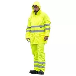 Majestic Hi-Vis High-Visibility Class III Rainwear Jacket