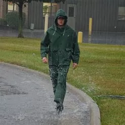 Onguard Sitex 3 Piece PVC On Polyester Rainsuit Green XL 5 Onguard Sitex 3 Piece PVC On Polyester Rainsuit Green XL -Gardening Shop 76600 2 3