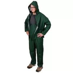 Onguard Sitex 3 Piece PVC On Polyester Rainsuit Green XL