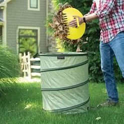 Fiskars Kangaroo Pop-Up Bag, 30 Gallon With Hard Shell Base -Gardening Shop 9413 11