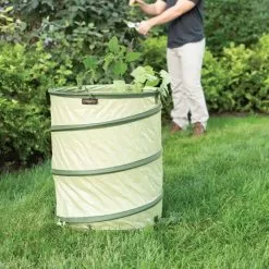 Fiskars Kangaroo Pop-Up Bag, 30 Gallon With Hard Shell Base -Gardening Shop 9413 13