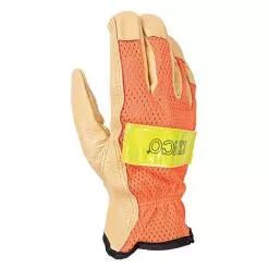 High-Visibility Orange Gloves, Large -Gardening Shop 99 l2am top 1