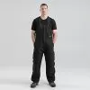 BERNE Original Washed Insulated Bib Overalls Black Large Tall