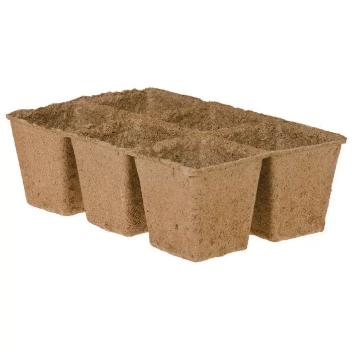 CowPots #3 Six Cell Flats, Case Of 50 1 CowPots #3 Six Cell Flats, Case Of 50