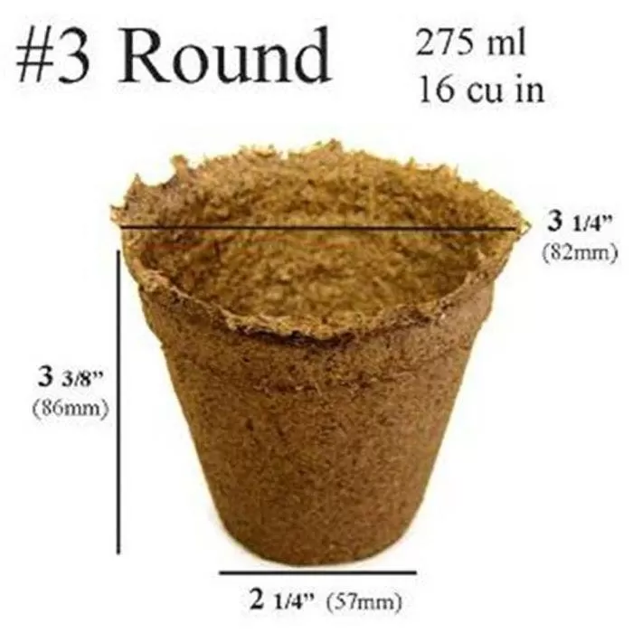 CowPots, #3 Round Pots, Case Of 840 2 CowPots, #3 Round Pots, Case Of 840 - Image 2