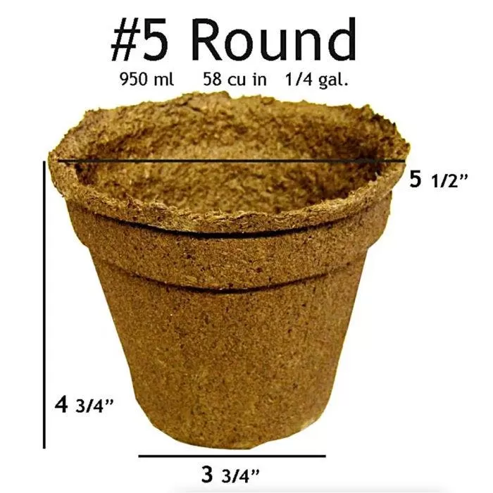 CowPots, #5 Round Pots, Case Of 160 2 CowPots, #5 Round Pots, Case Of 160 - Image 2