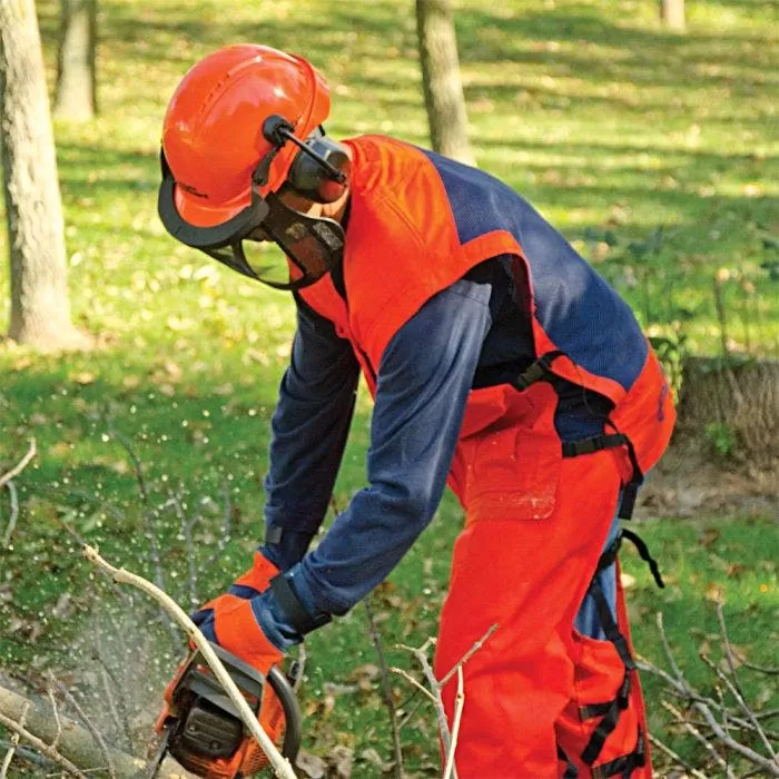 Elvex Safety Helmet With Mesh Visor And Ear Muffs NRR 27db 2 Elvex Safety Helmet With Mesh Visor And Ear Muffs NRR 27db - Image 2