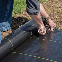 3.2oz Premium Woven Ground Cover 15ft (Folded) X 300ft -Gardening Shop gc123 live cutting 5.2.23 1 1