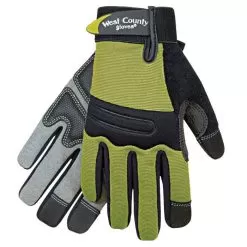 West County Women's Landscaping Gloves, Stem Green, Large