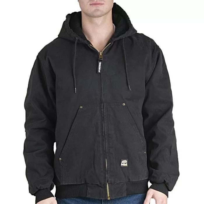 BERNE Original Washed Hooded Jackets, Black, Size Extra Large 2 BERNE Original Washed Hooded Jackets, Black, Size Extra Large - Image 2