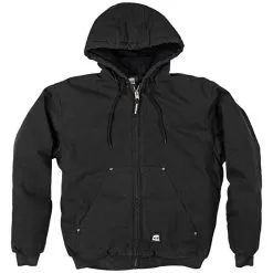 BERNE Original Washed Hooded Jackets, Black, Size 4XL