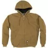 BERNE Original Washed Hooded Jackets, Driftwood, Size Large