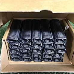 Black 11/16-Inch Hog Ring Staples, Box Of 2,500