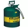 Justrite Type II Accuflow Safety Can, 5 Gal, Green