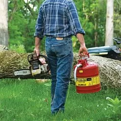 Justrite Type II Accuflow Safety Can, 5 Gal, Red -Gardening Shop jr250 3 1