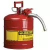 Justrite Type II Accuflow Safety Can, 5 Gal, Red