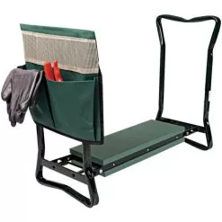 Green Garden Kneeler And Bench With Pouch