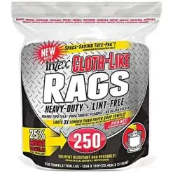 Intex Cloth-Like Shop Rags, Pack Of 250