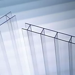 Polycarbonate Panel 8mm Twin Wall, High Diffusion Soft White, 6' X 12'