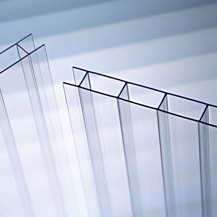 Polycarbonate Panel 8mm Twin Wall, High Diffusion Soft White, 6' X 24' 1 Polycarbonate Panel 8mm Twin Wall, High Diffusion Soft White, 6' X 24'