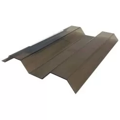 Polycarbonate Panel Greca Corrugated, Bronze, 4' X 8'