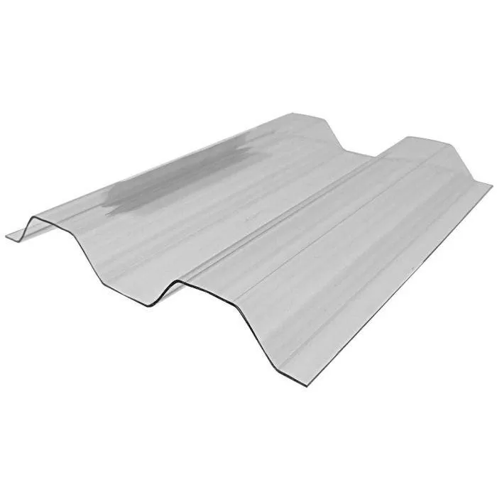 Polycarbonate Panel Greca Corrugated, Clear, 4' X 24' 1 Polycarbonate Panel Greca Corrugated, Clear, 4' X 24'