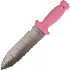 Pink Leonard Deluxe Soil Knife And Pink Traditional Bypass Pruner With Sheath -Gardening Shop pk2c 6