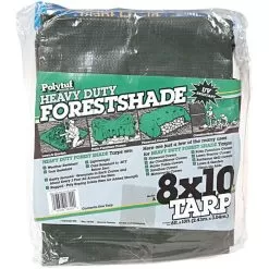 Green Tuff Tarp, 4.5oz. Polyethylene With Grommets, 8ft X 10ft -Gardening Shop pt810 2 1