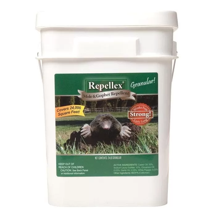 Repellex Mole, Vole And Gopher Repellent, 24 Lbs 1 Repellex Mole, Vole And Gopher Repellent, 24 Lbs