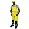 Majestic Hi-Viz Waterproof Bibs Black Knees And Cuffs