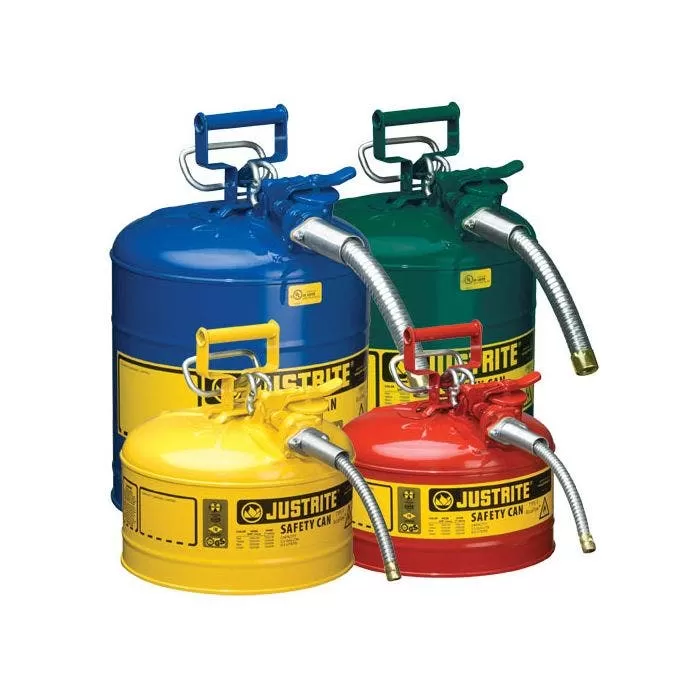 Justrite Type II Accuflow Safety Cans 1 Justrite Type II Accuflow Safety Cans
