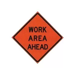 Roll Up 36in Non Reflective Mesh Safety Sign -Gardening Shop vp rs 5