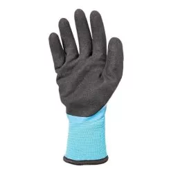 Glove Thermal Full Latex Coated Blue/Black Md -Gardening Shop vv736bl10am palm 1 1