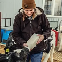 BERNE Women's Softstone Hooded Coats, Dark Brown, Size Medium Tall -Gardening Shop whj43dbr mdt 2